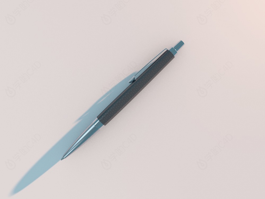 圆珠笔2C4D模型