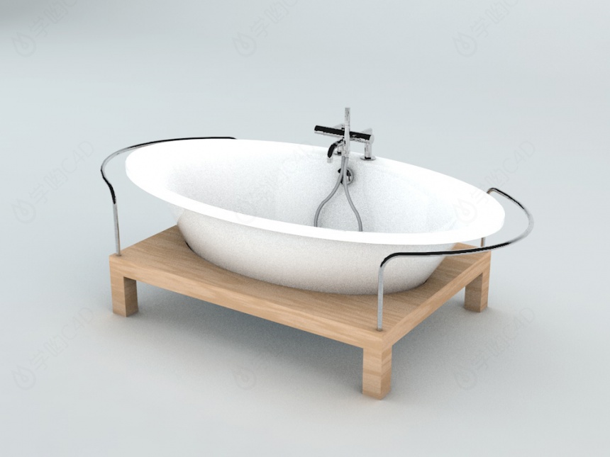 浴缸2C4D模型