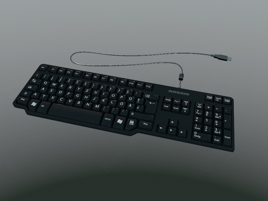 键盘C4D模型