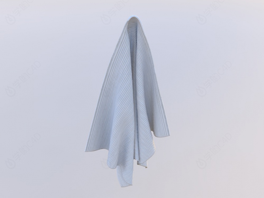 毛巾6C4D模型