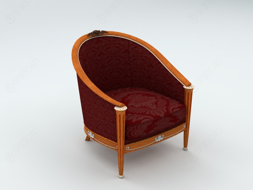 商务沙发椅C4D模型