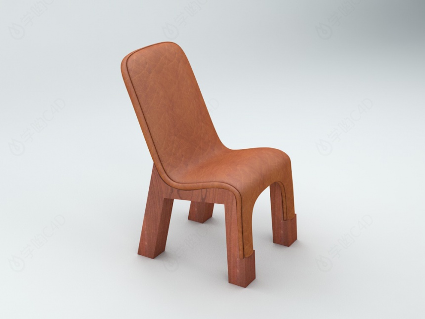 卧室小椅子C4D模型