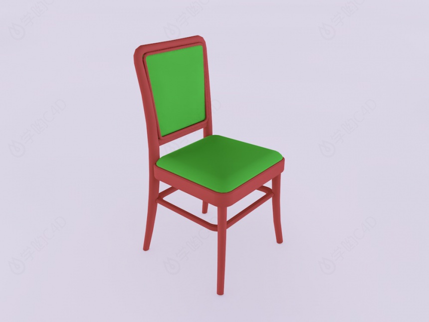 中式餐椅C4D模型