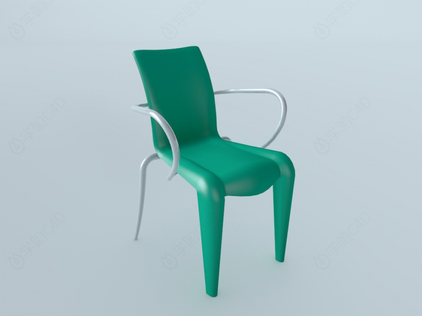 简约休闲椅子C4D模型