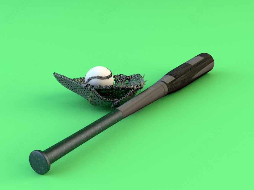 体育器材棒球C4D模型