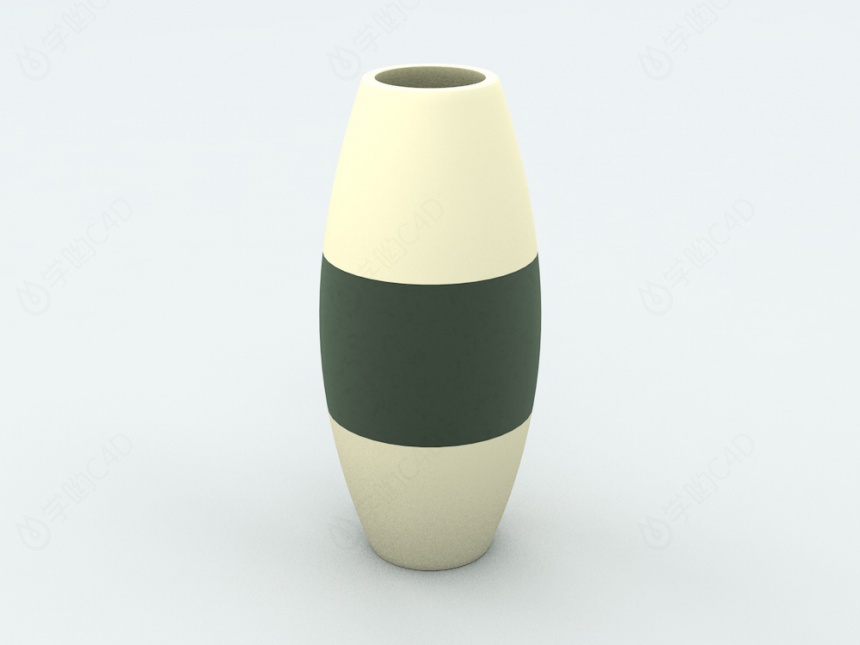 艺术花瓶C4D模型