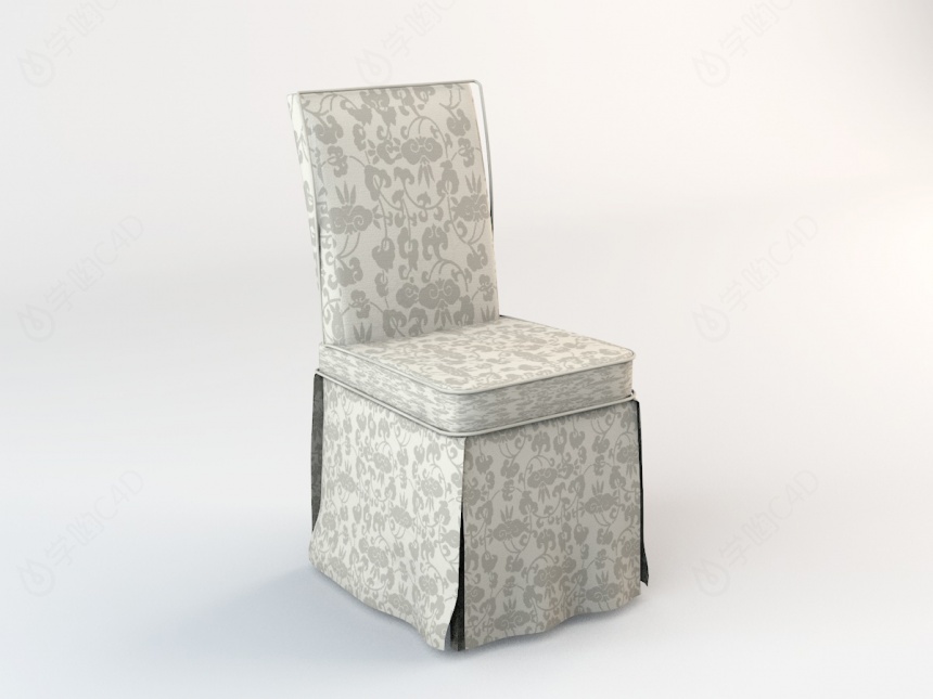 布艺宴会椅C4D模型