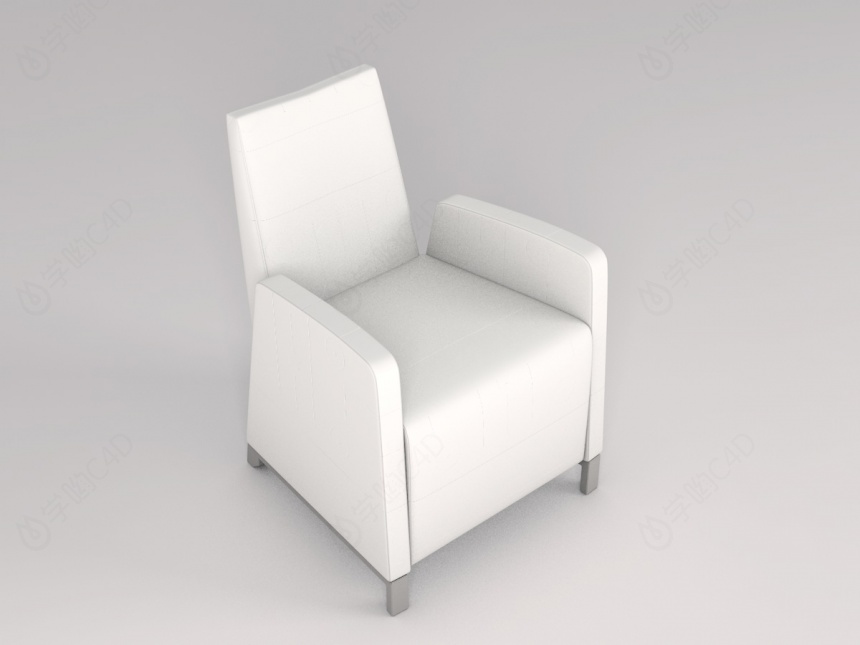 单人沙发椅C4D模型