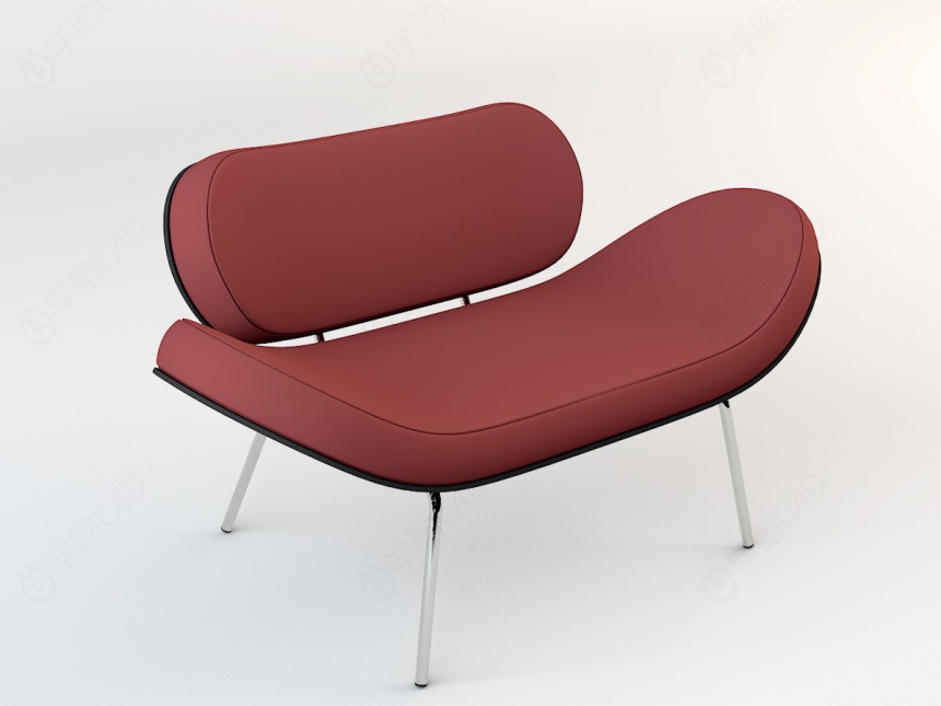 时尚沙发椅C4D模型
