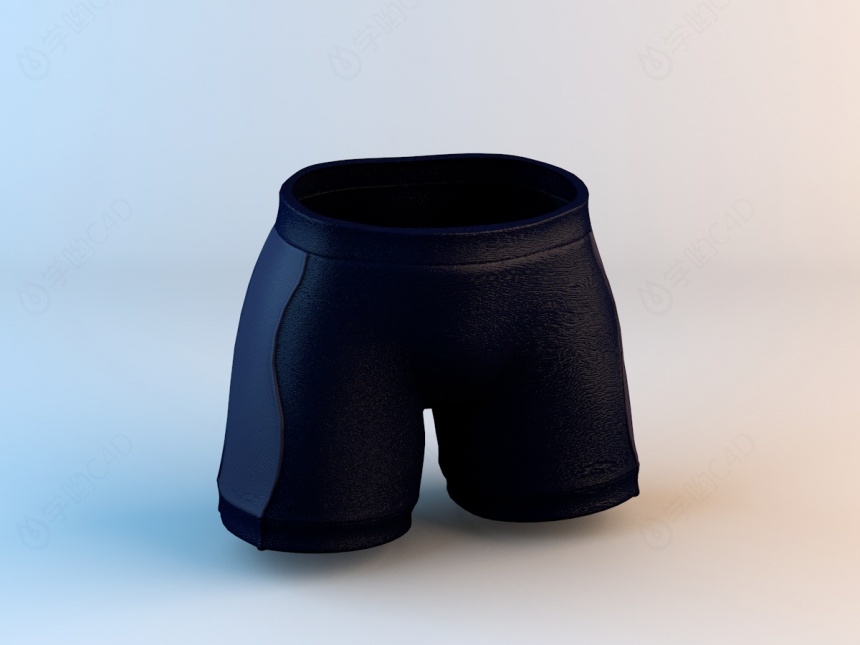 短裤C4D模型