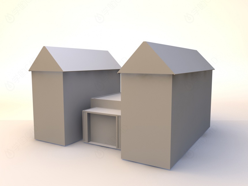房子建筑20C4D模型