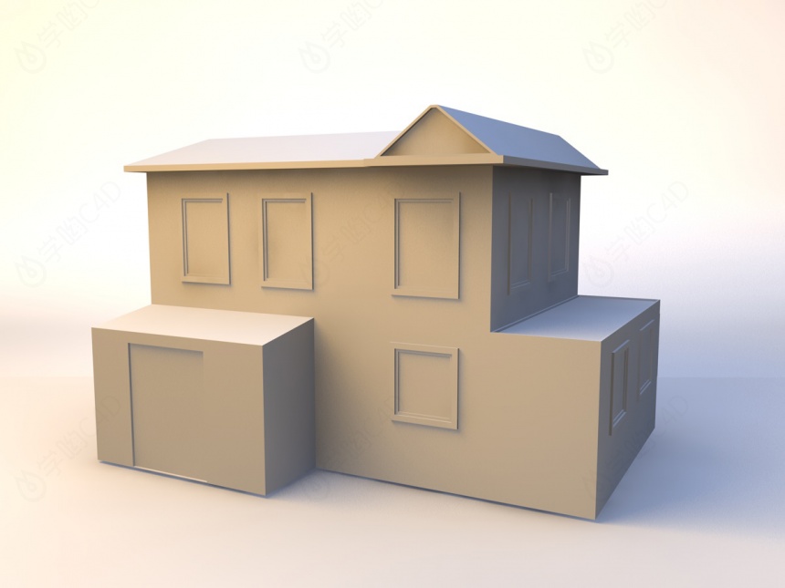 房子建筑6C4D模型