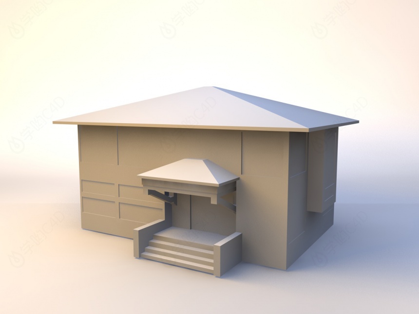 房子建筑8C4D模型