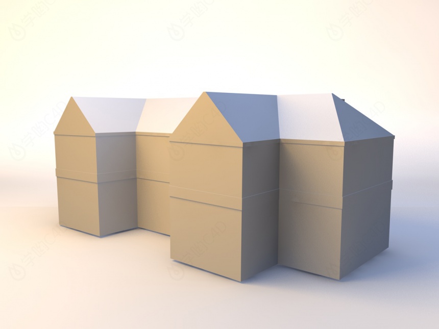 房子建筑9C4D模型