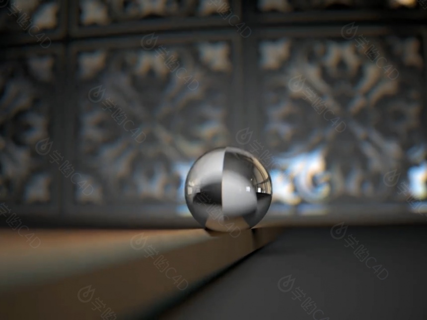 玻璃球艺术C4D模型