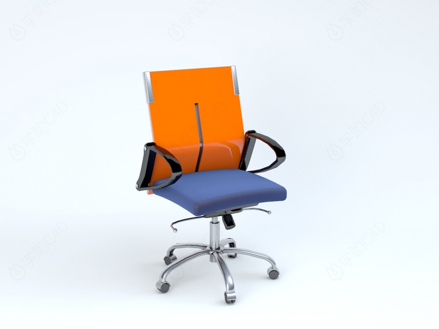 电脑办公椅C4D模型