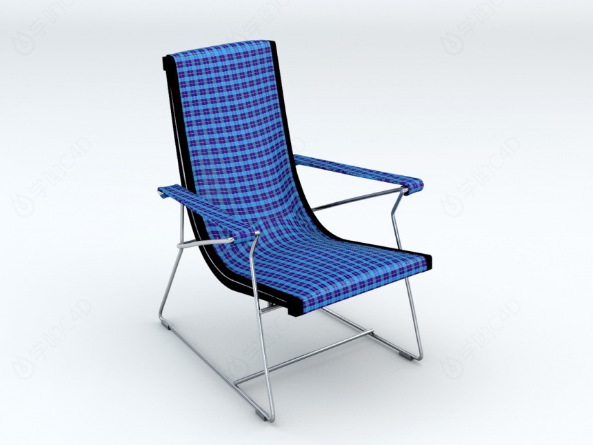 单人休闲椅C4D模型