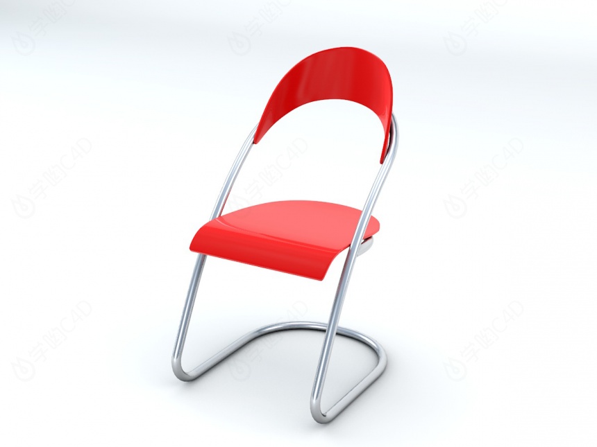 简约休闲椅C4D模型