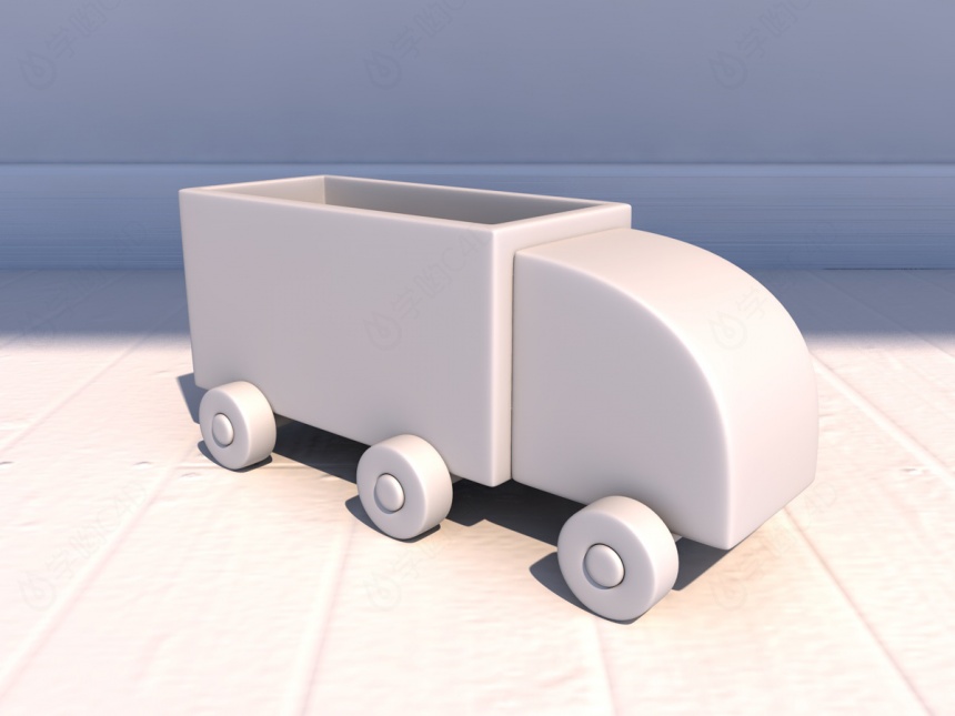 自卸汽车C4D模型