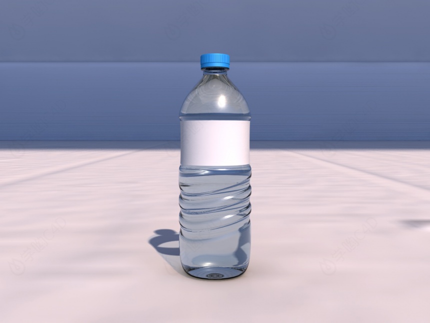 塑料水瓶C4D模型