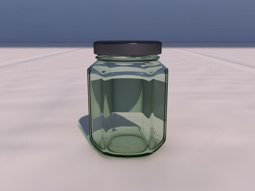 玻璃罐C4D模型