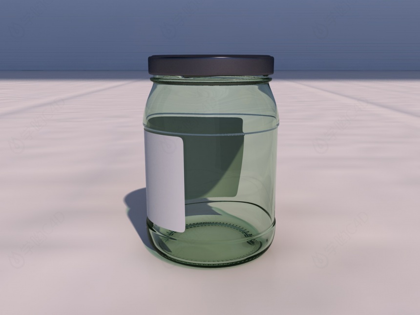 玻璃罐C4D模型