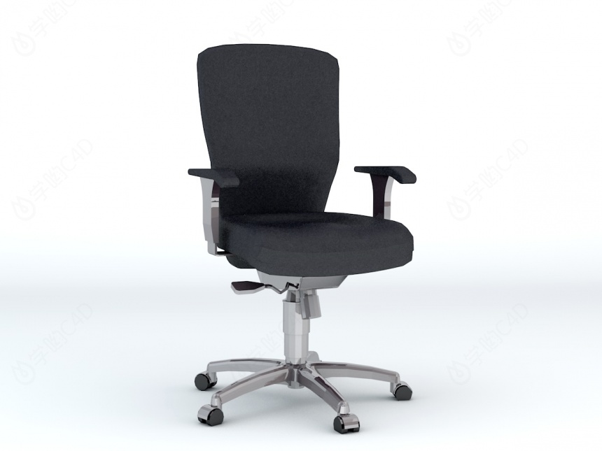 职员电脑椅C4D模型