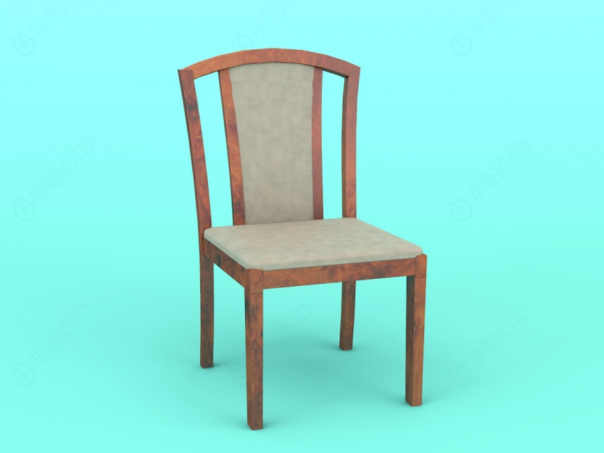 家用餐椅C4D模型