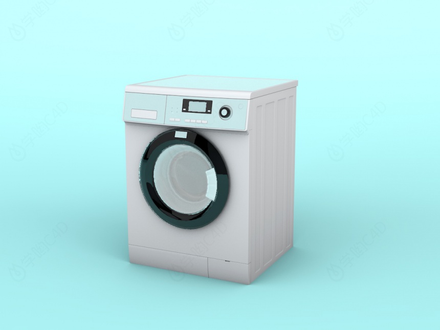 自动洗衣机C4D模型