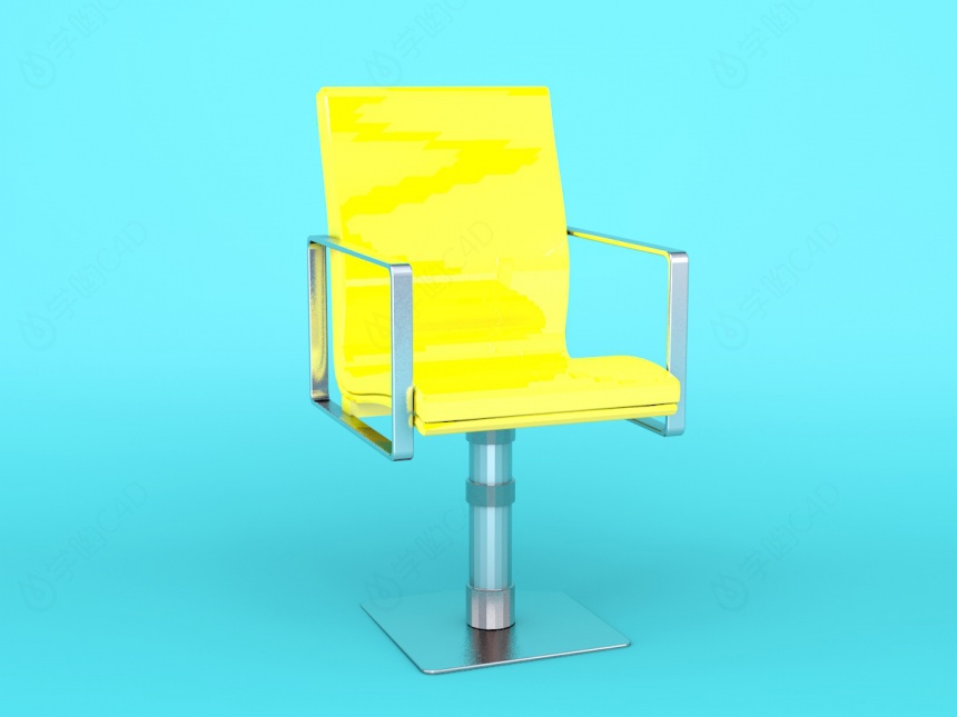 时尚现代办公椅C4D模型