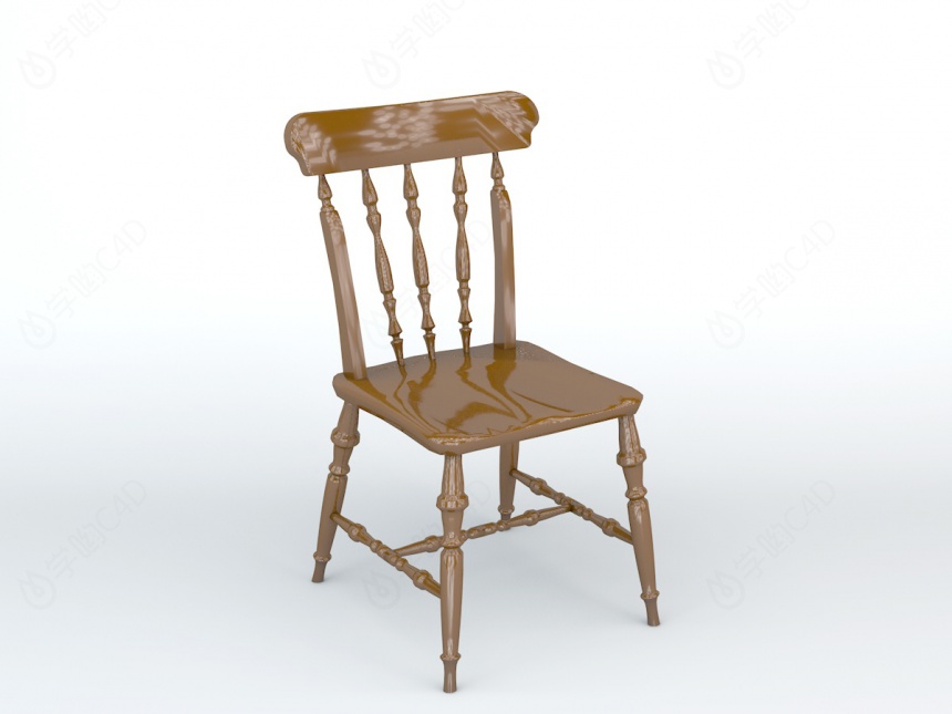 简约椅子C4D模型