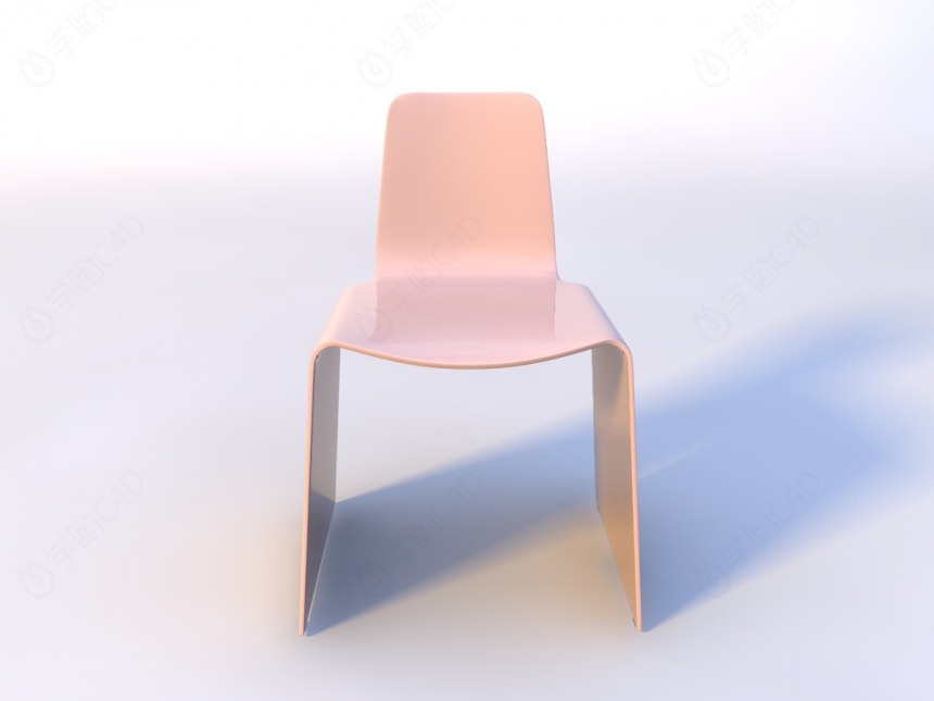 现代休闲椅C4D模型
