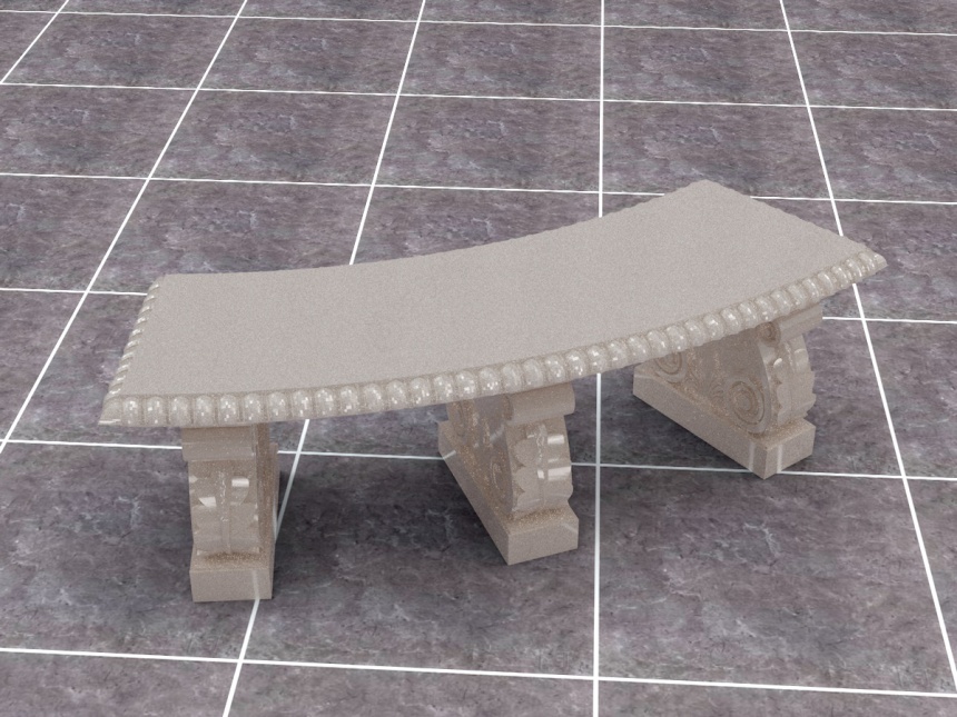 石凳C4D模型
