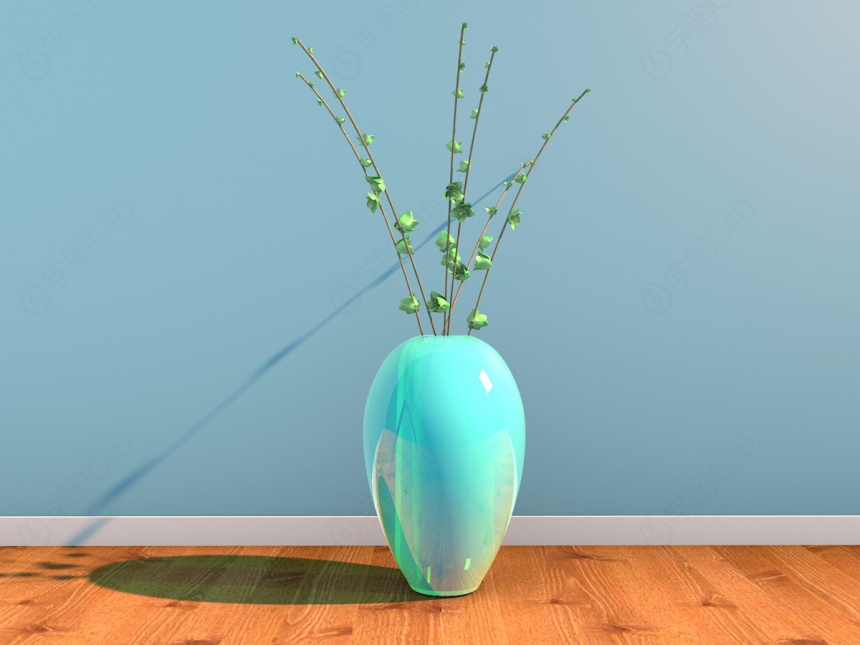 陶艺花瓶C4D模型