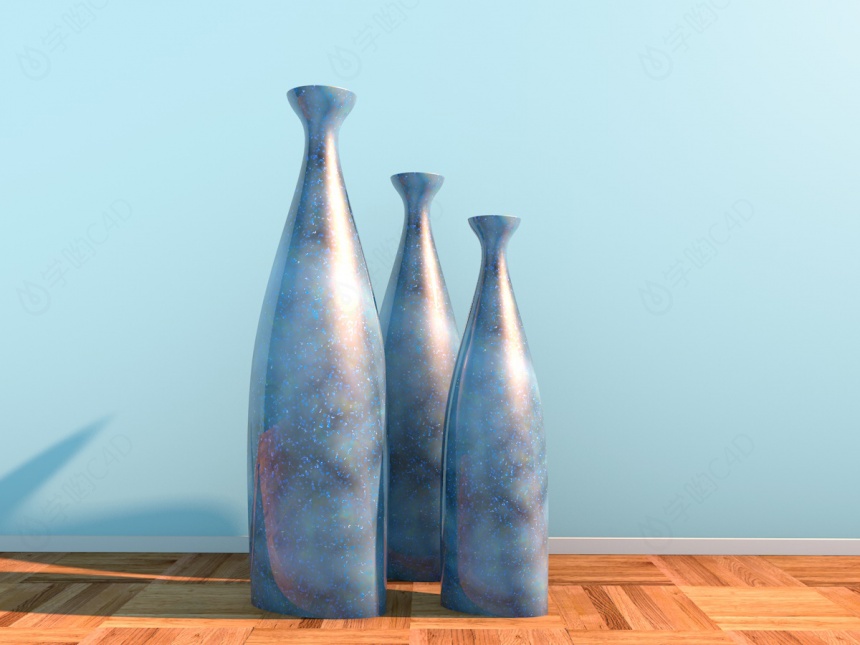 装饰花瓶摆件C4D模型