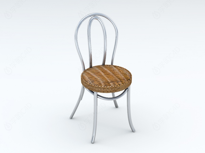 藤椅C4D模型