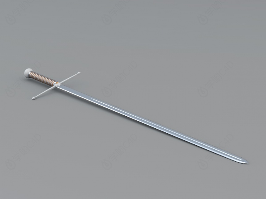 现代兵器剑C4D模型