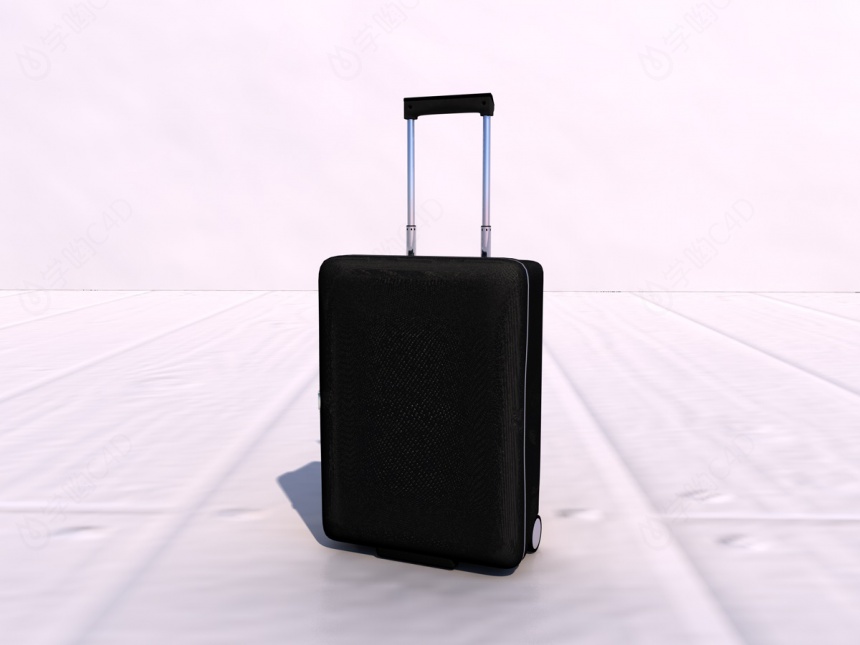 旅行行李箱C4D模型