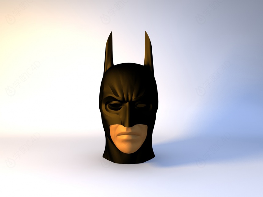 蝙蝠侠头像C4D模型