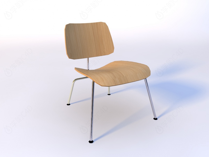 现代折叠椅C4D模型
