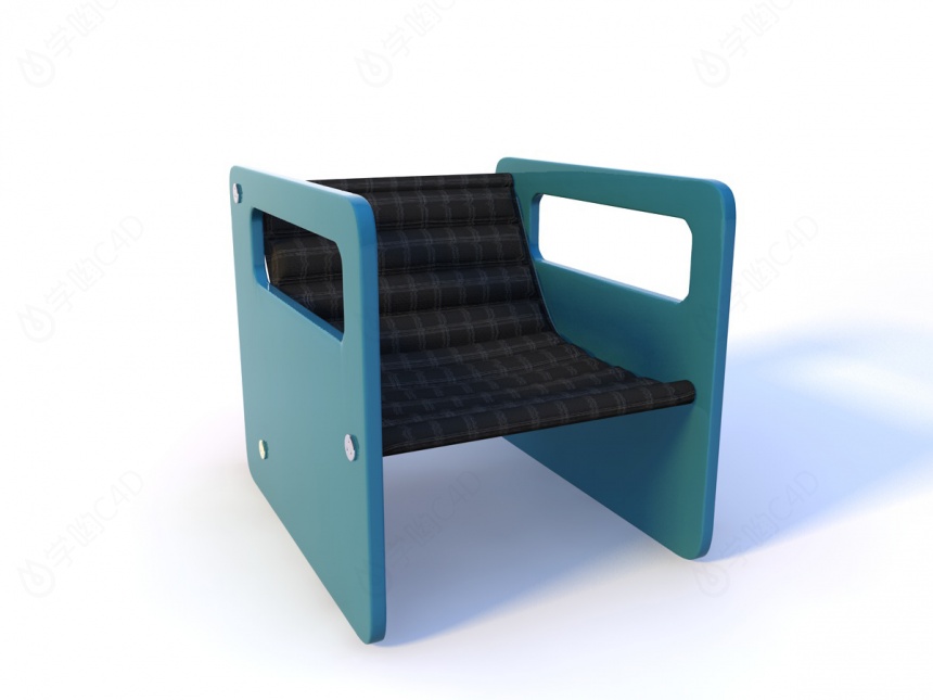 艺术沙发躺椅C4D模型