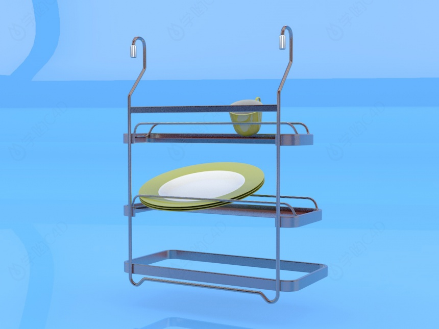 厨房置物架C4D模型