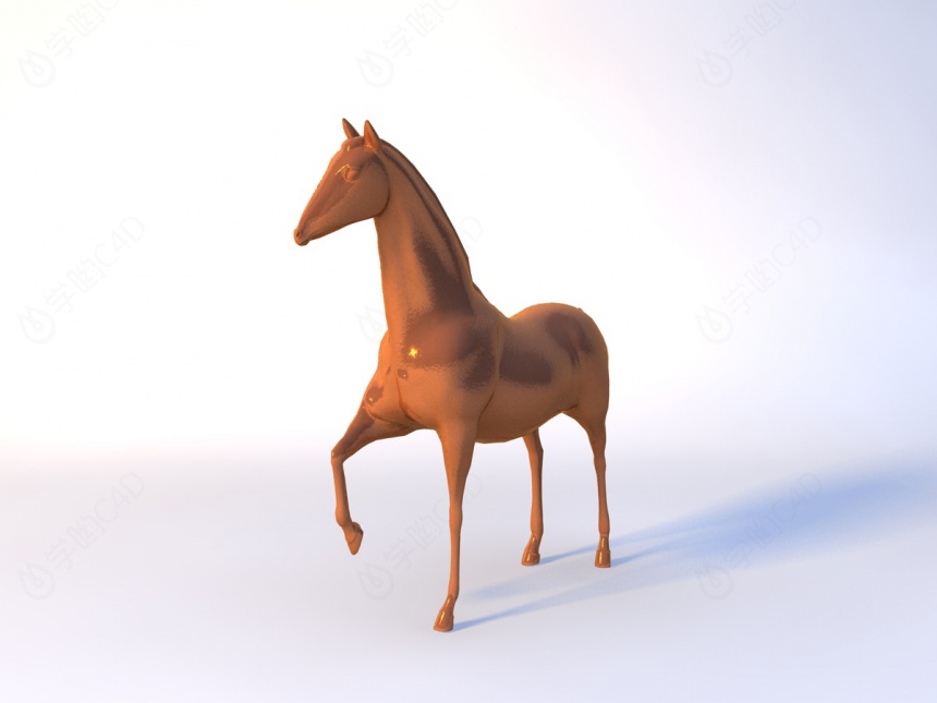 马雕塑C4D模型