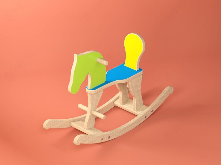 玩具木马C4D模型