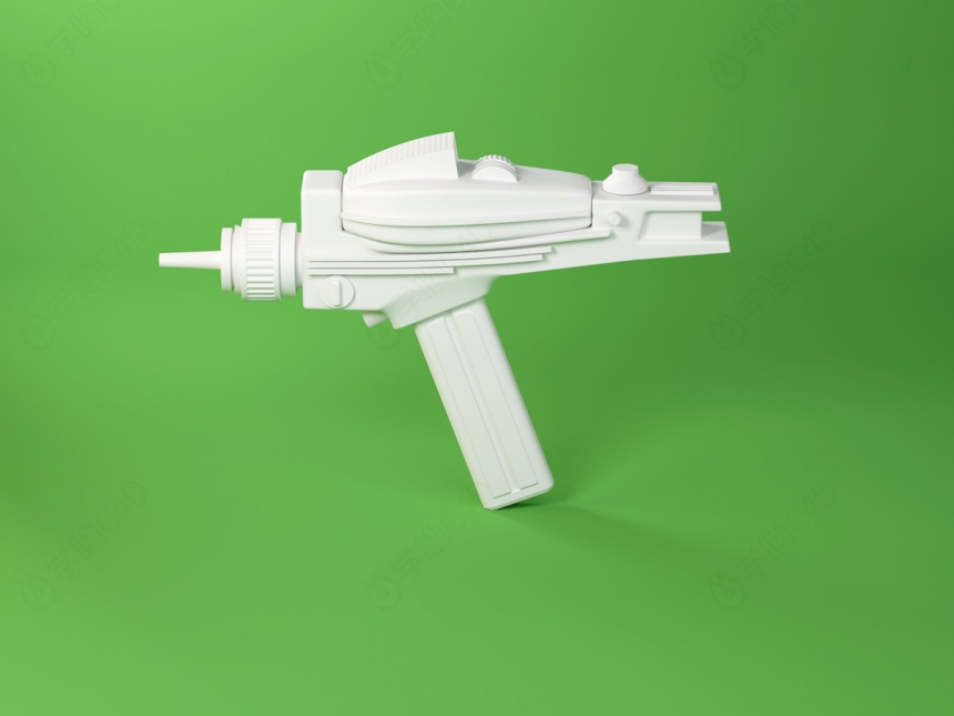 乌兹微型冲锋枪C4D模型