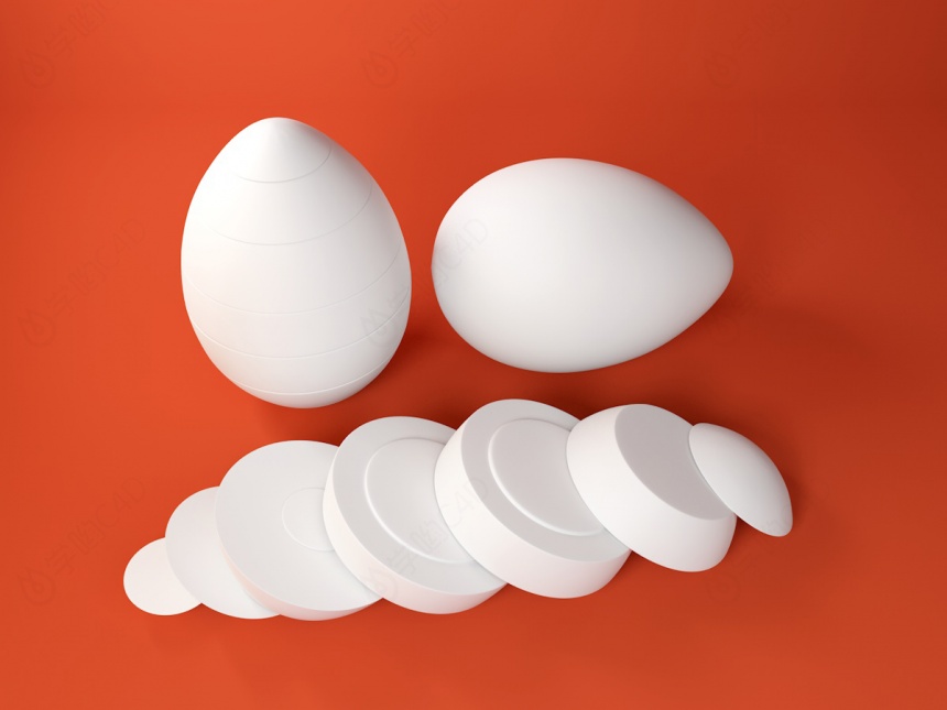 水煮鸡蛋C4D模型