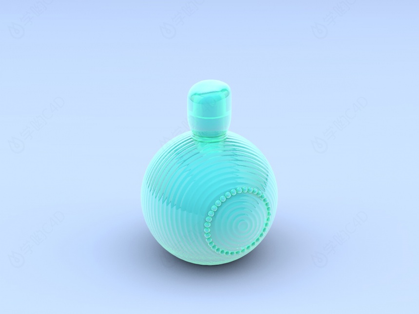 镶钻香水瓶C4D模型