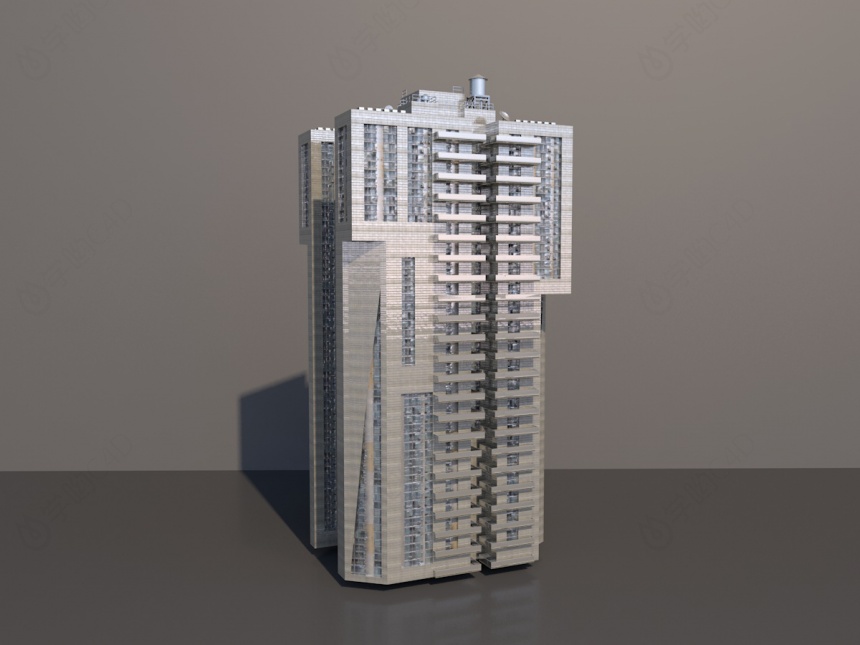 摩天大楼C4D模型