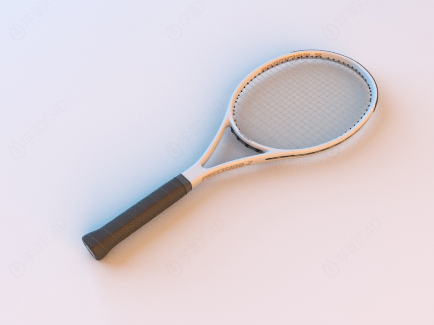 网球拍C4D模型