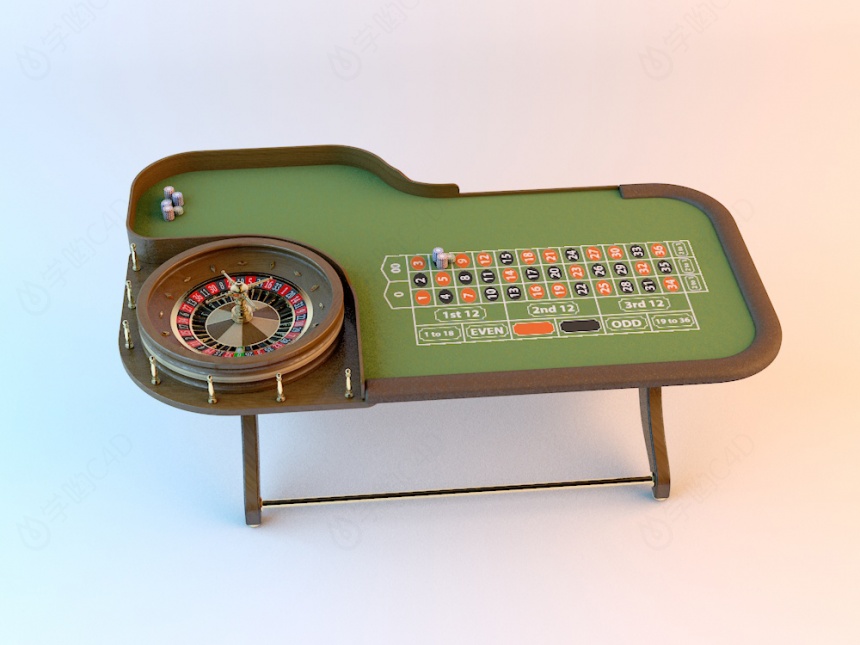 赌桌C4D模型